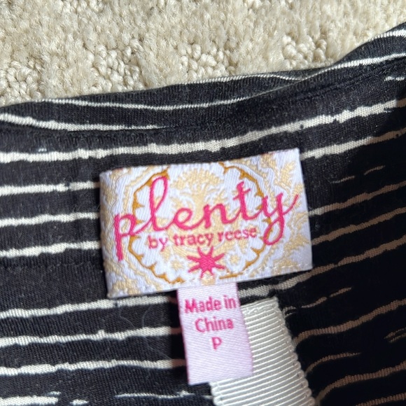 Black and white striped strapless mini dress. Size P. Plenty by Tracy Reese. - Picture 2 of 3